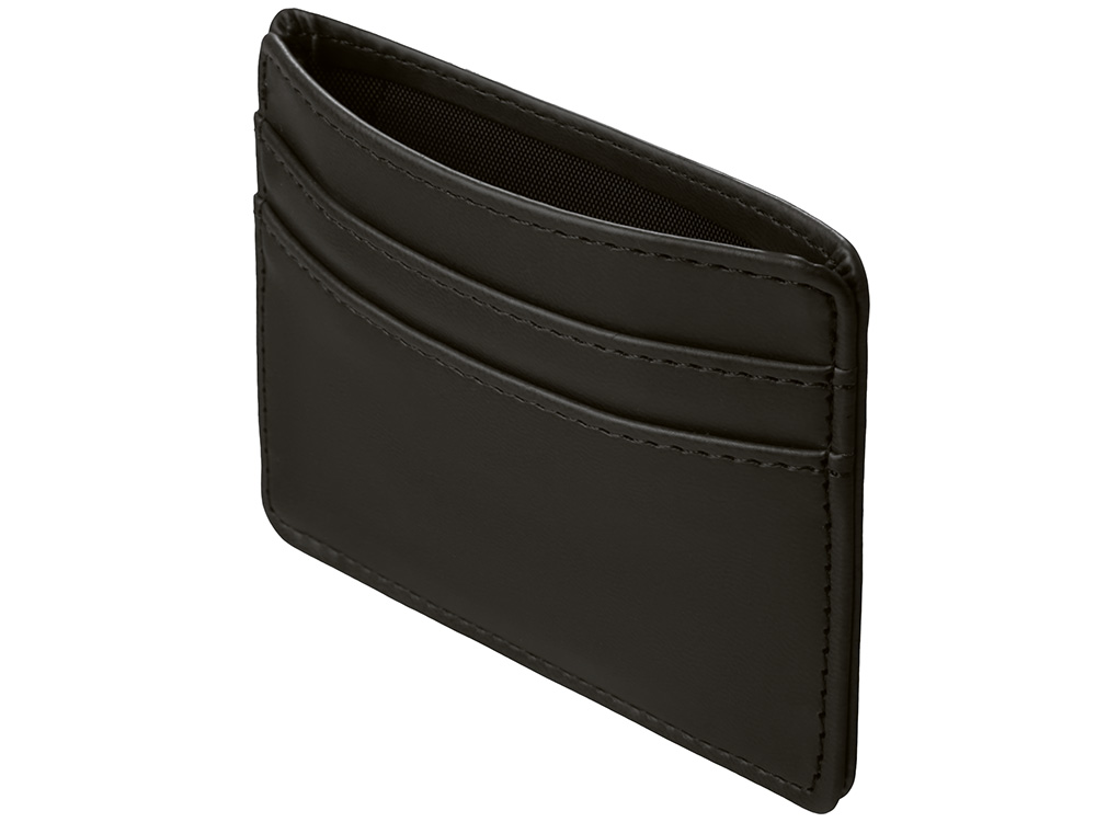 Картхолдер для двух карт и наличных денег с зажимом Crave, черный-5