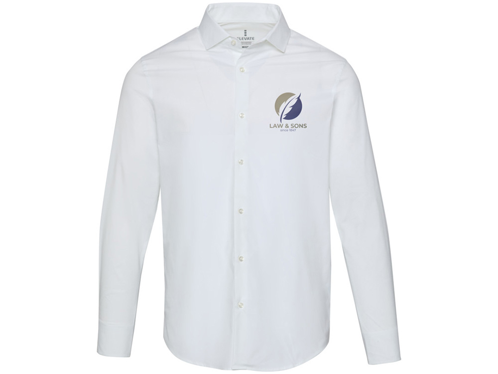 Carnelian мужская рубашка из поплина - Белый-4