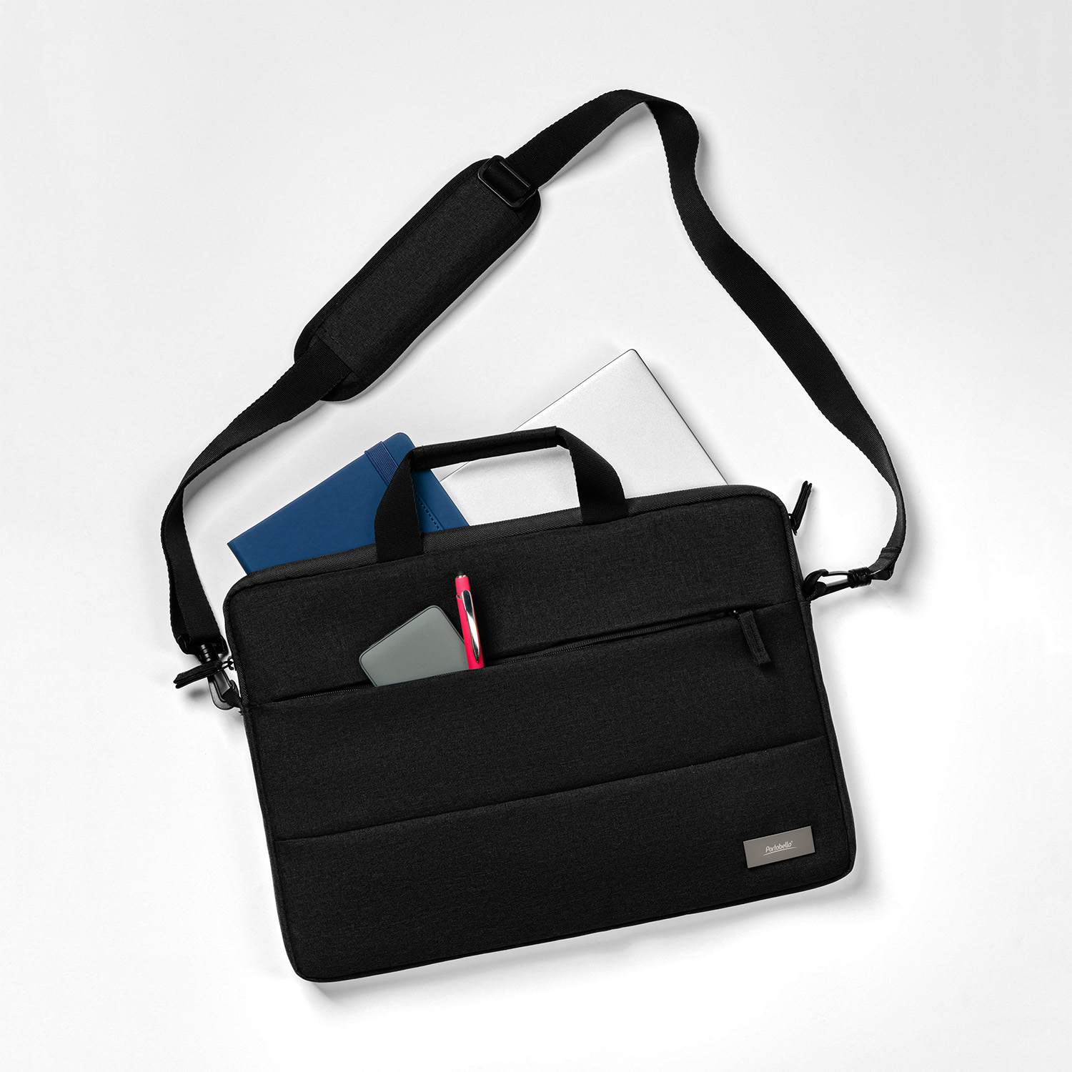 Сумка для ноутбука Fabio, черный-9