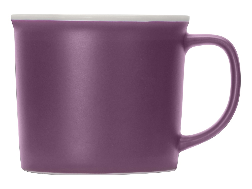 Матовая кружка Nancy 360 мл цветная снаружи, белая внутри, фиолетовый-1