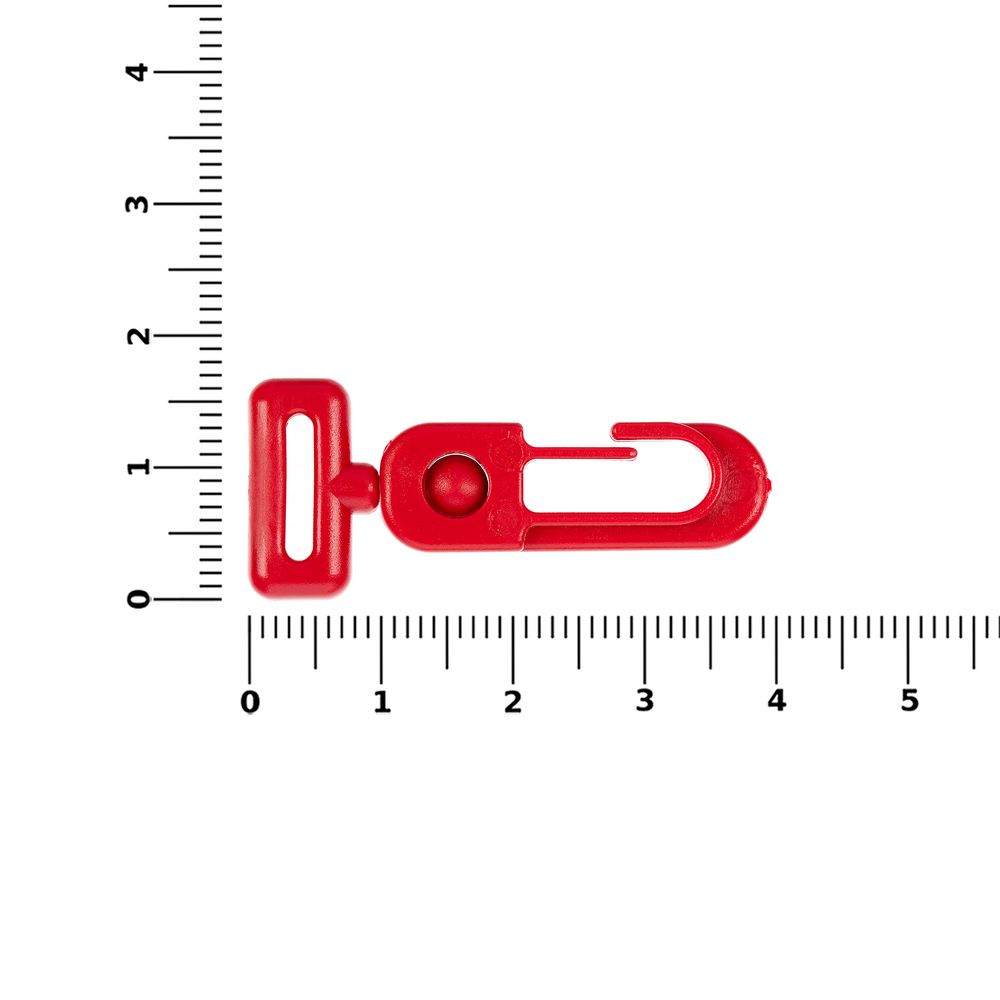 Застежка-карабин Carabine, S, красный-2