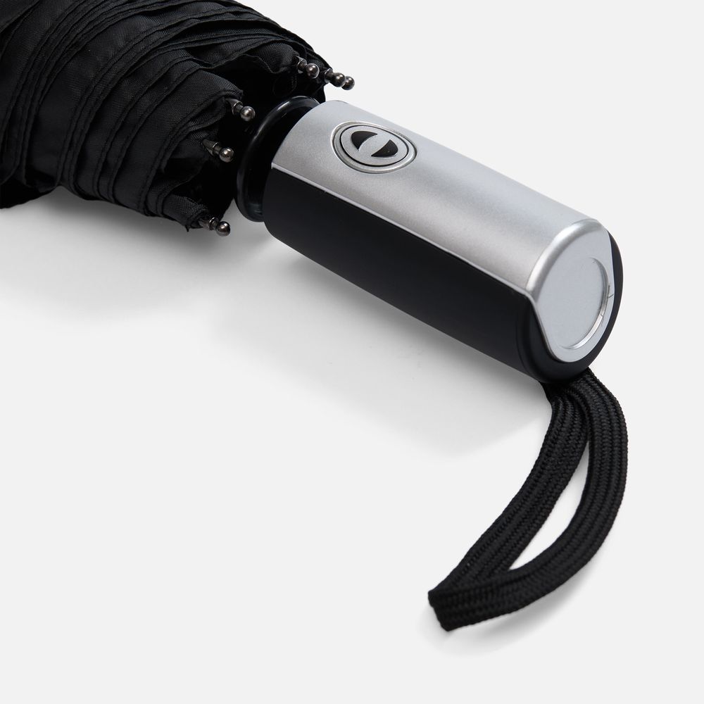 Зонт складной Fiber, черный-3