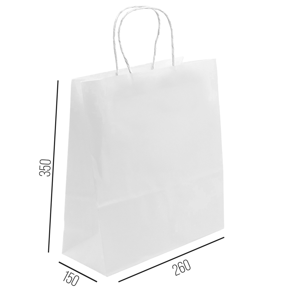 Пакет из бумаги Pretend, Белый-1