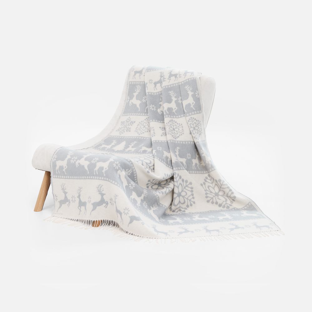 Плед «Скандинавия», серый-0