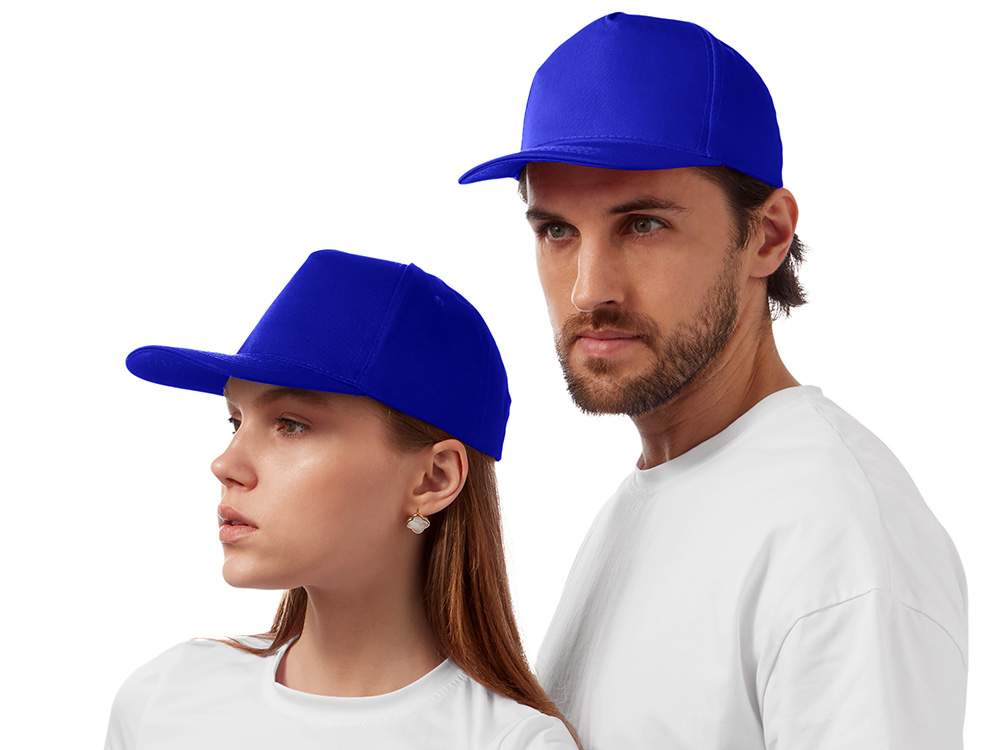 Бейсболка Mix 5-ти панельная 180 гр, кл. синий-0