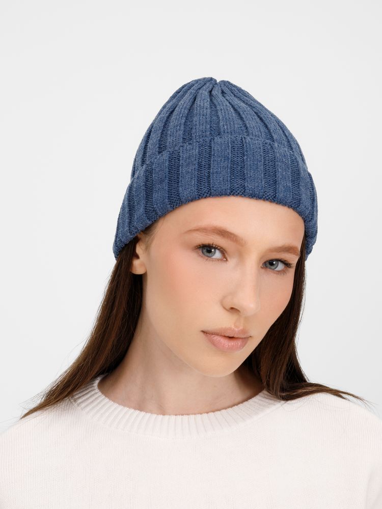 Шапка Metelitsa, синий меланж (джинс)-3