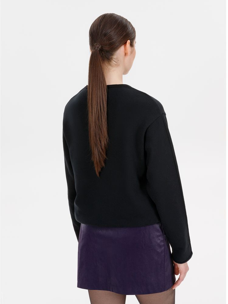 Лонгслив унисекс Siluetti Fuori, черный-2