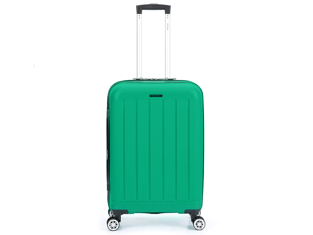 Чемодан TORBER В Отпуск, ярко-бирюзовый, полипропилен, 65,5 х 43,5 х 26 см, 62 л-1