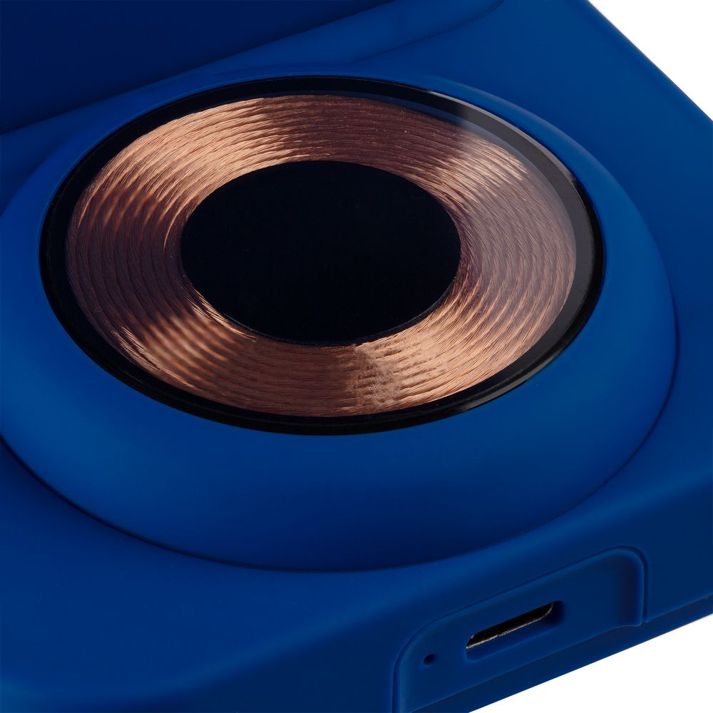 Зарядная станция с подсветкой Cooper Duo, синяя-3