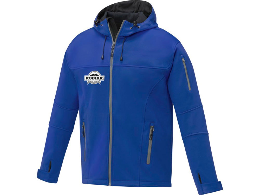 Match Мужская куртка софтшел, cиний-4