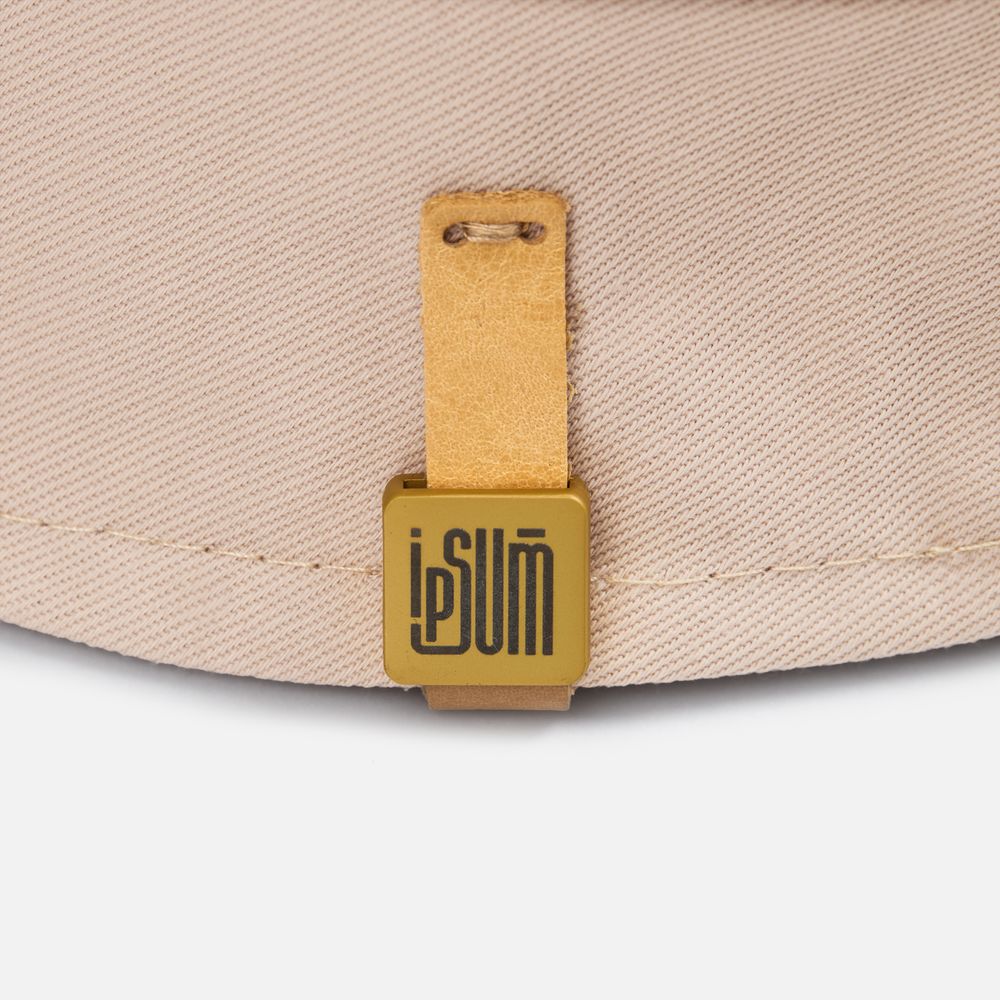 Квадратный шильдик на резинку Direct, матовый золотистый-5