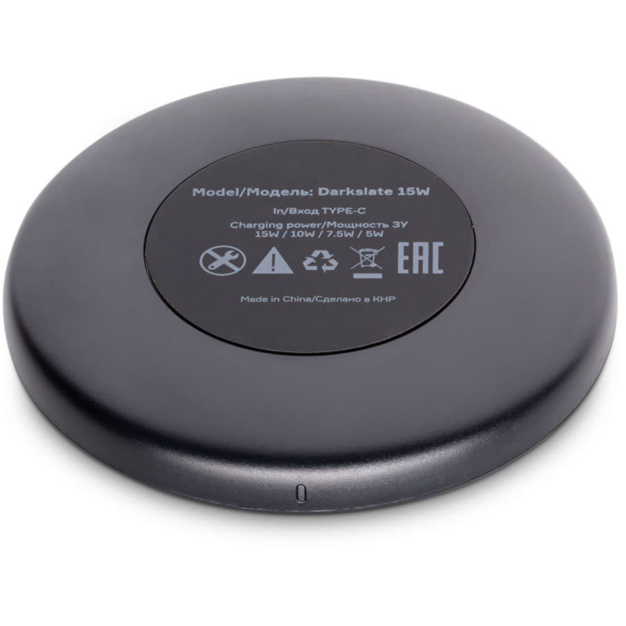 Беспроводное зарядное устройство Accesstyle Darkslate 15W,  черный, черный-4