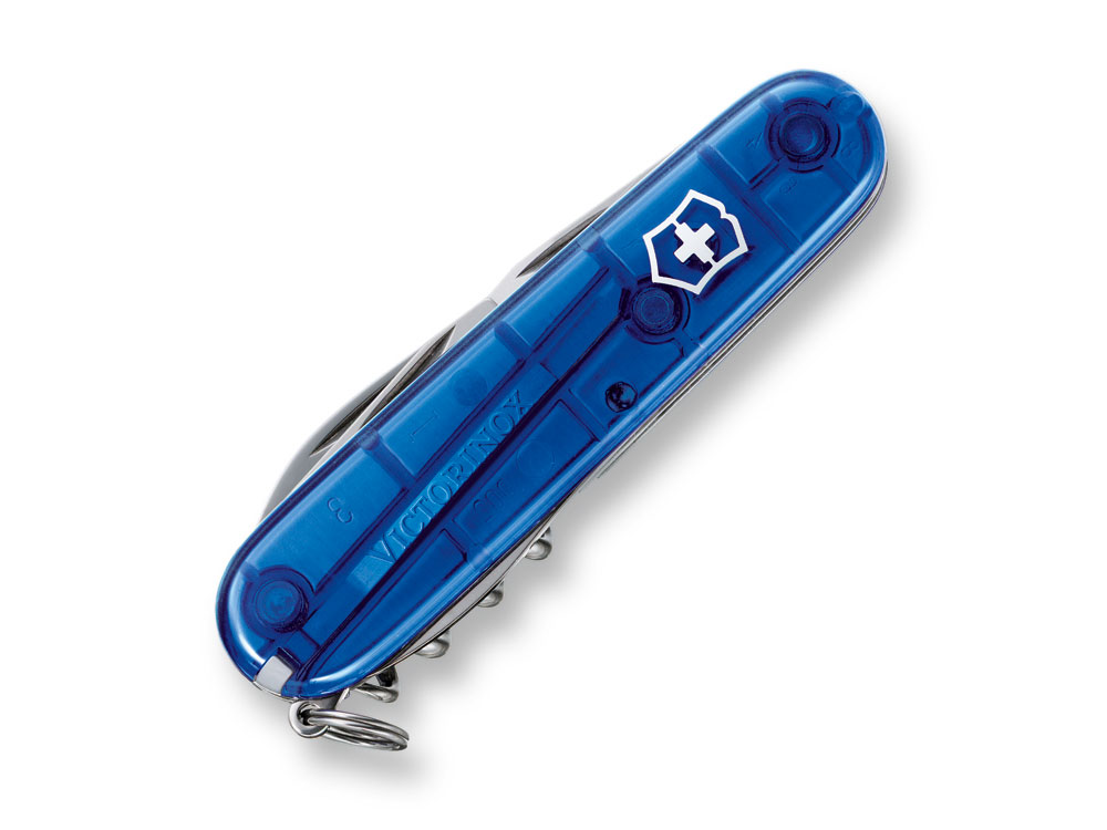 Нож перочинный VICTORINOX Spartan, 91 мм, 12 функций, полупрозрачный синий-2