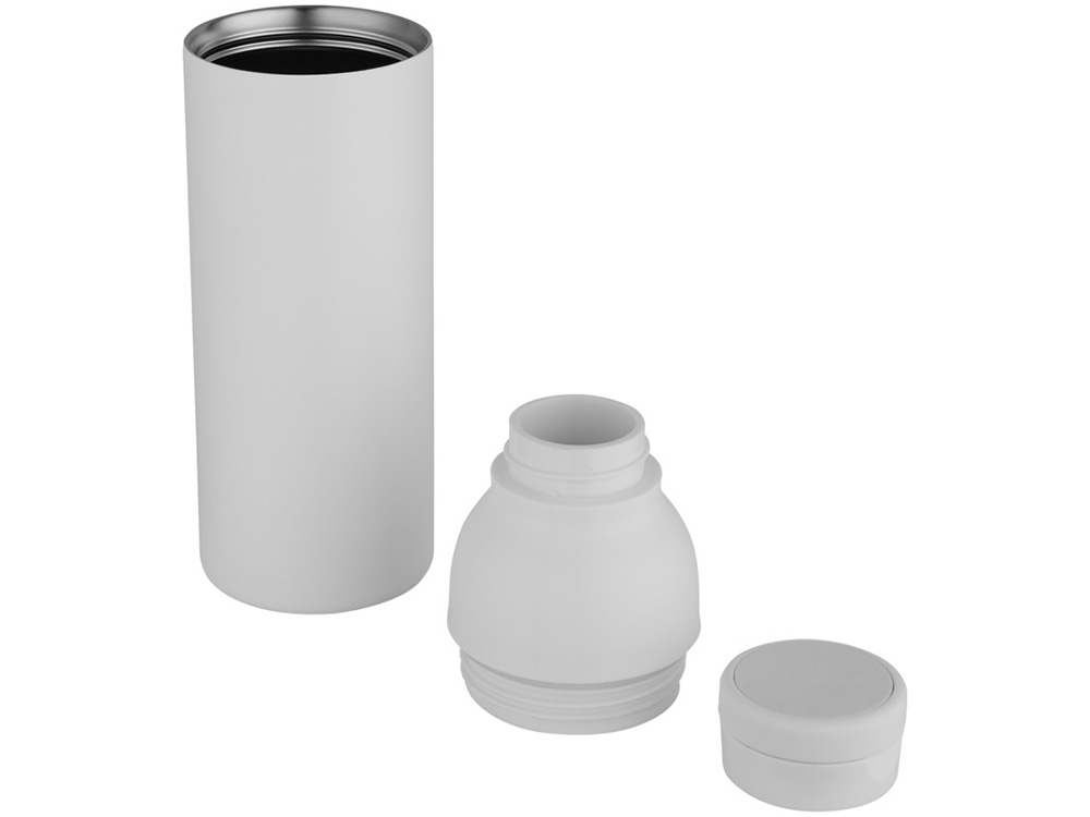 Illuminate бутылка-термос для воды с двойными стенками объемом 650 мл из переработанной нержавеющей стали, сертифицированной по стандарту RCS - Белый-3