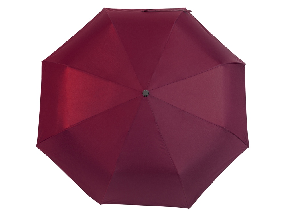 Зонт-полуавтомат Roof с куполом из переработанного пластика, бургунди 7421C-4