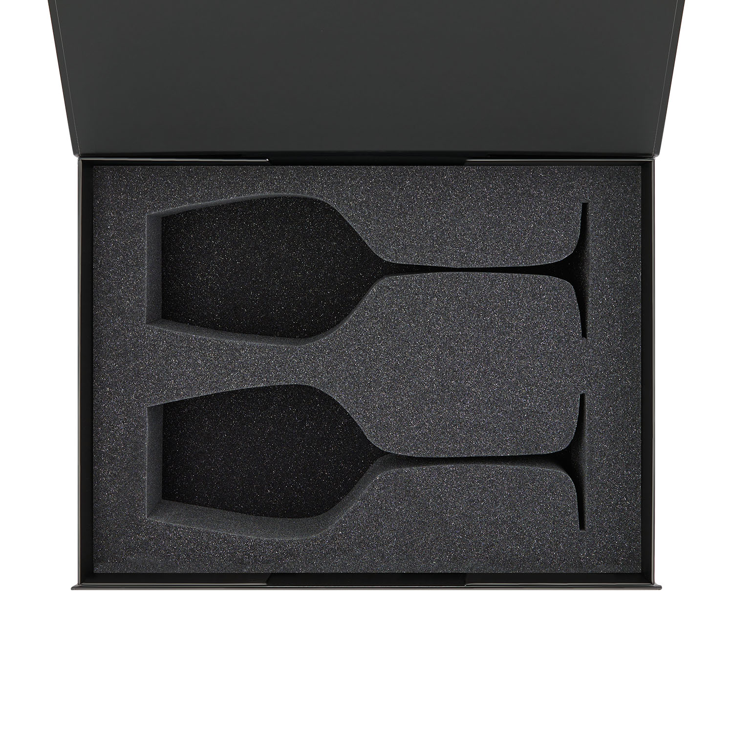 Ложемент под 2 бокала для вина (рифленое стекло) в среднюю коробку-трансформер (арт. 695721)-0