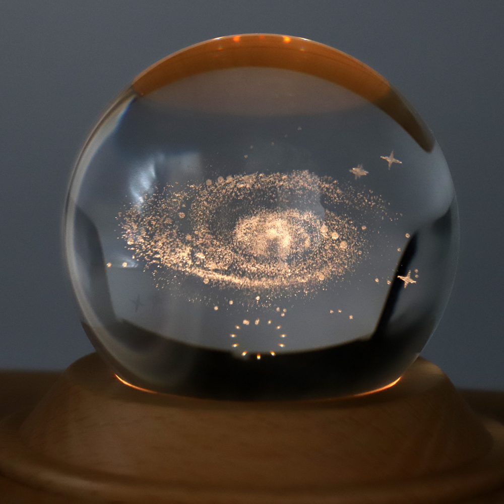 Интерьерная лампа с колонкой и функцией проекторного освещения Univero, Коричневый-1