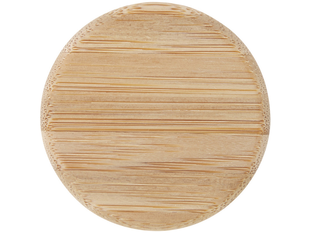 Стеклянная бутылка для воды Porto объемом 500 мл с силиконовой ручкой и бамбуковой крышкой - Серый-3