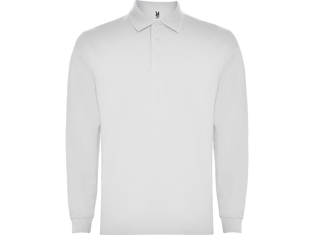 Рубашка поло Carpe мужская с длинным рукавом, белый-0