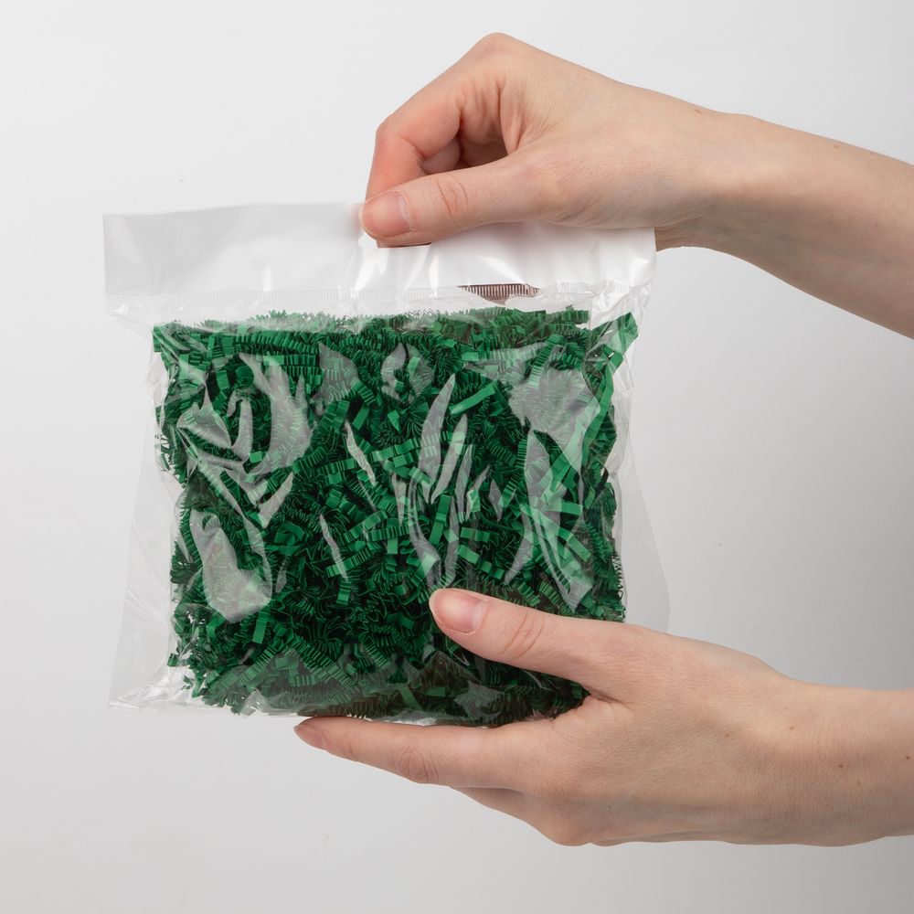 Бумажный наполнитель Chip, темно-зеленый (изумрудный)-3