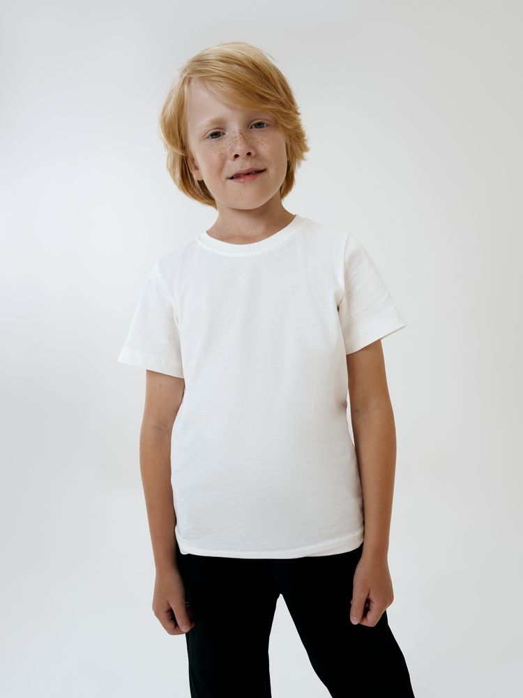 Футболка детская T-Bolka Kids, белая (теплый оттенок)-4