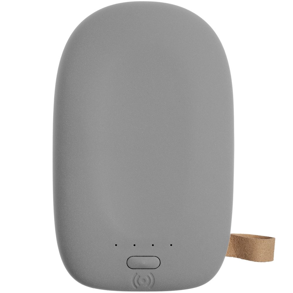 Аккумулятор с беспроводной зарядкой Pebble Wireless 9000 мАч, серый-1