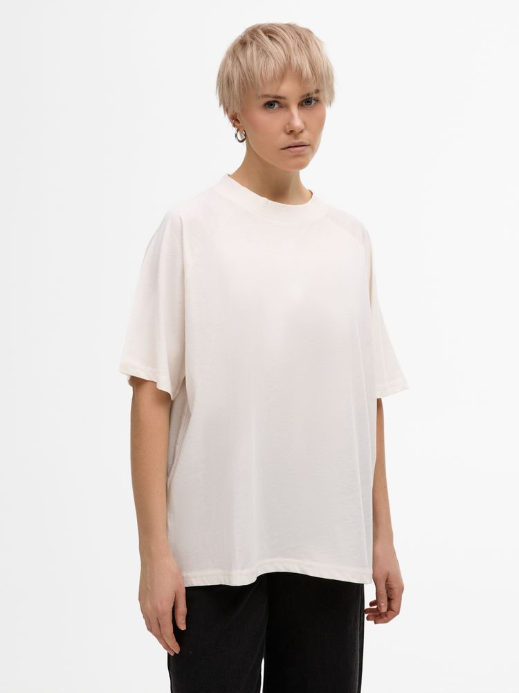 Футболка унисекс оверсайз T2, молочно-белая-3