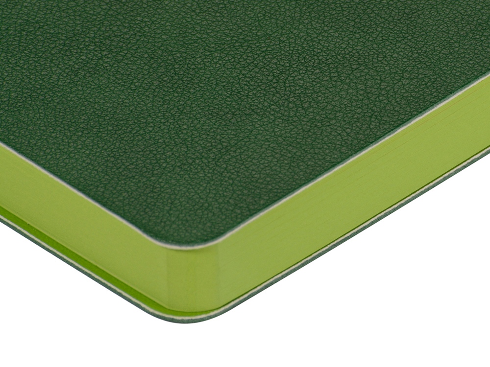 Ежедневник А5 датированный Boston 2026, зеленый с салатовым обрезом-3