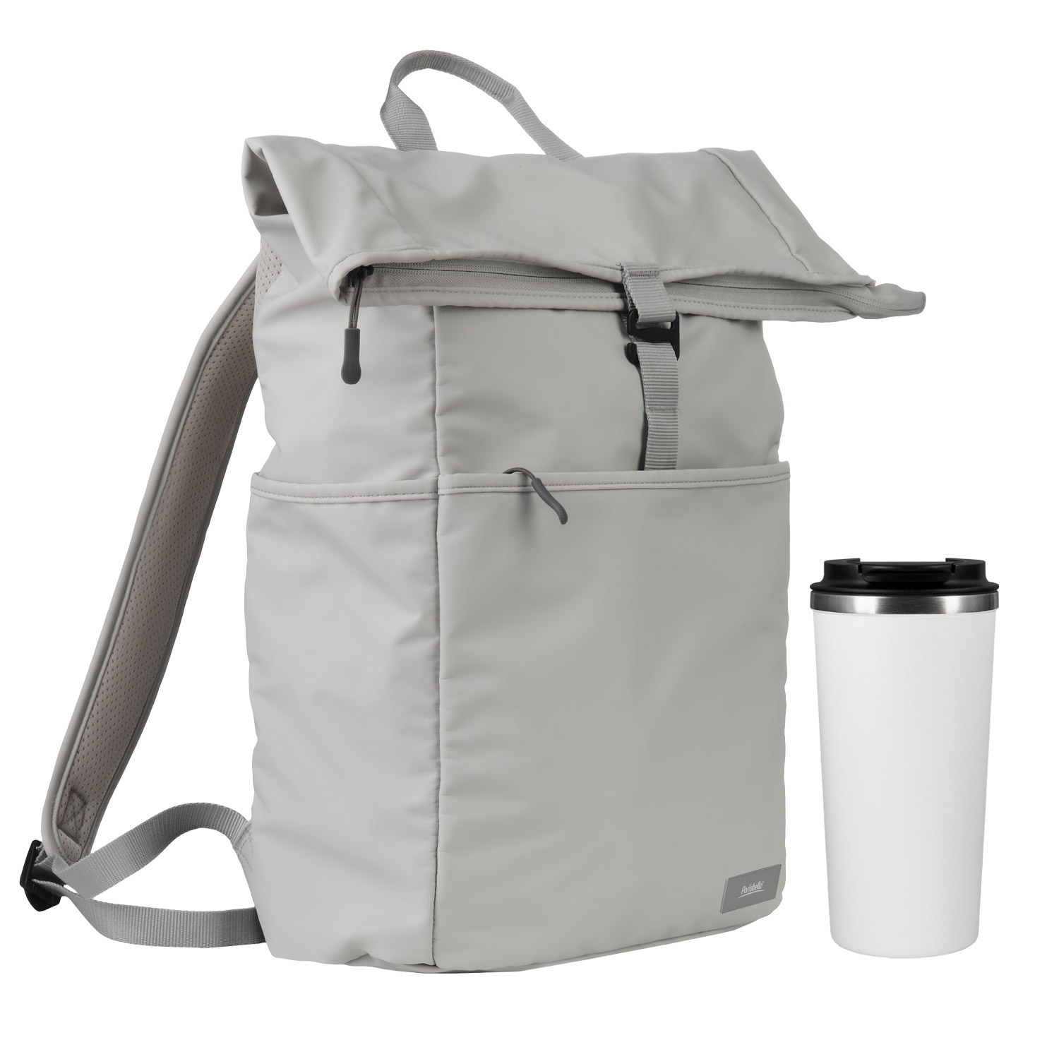 Подарочный набор Palermo, Boston, серый/белый (рюкзак, термокружка)-0