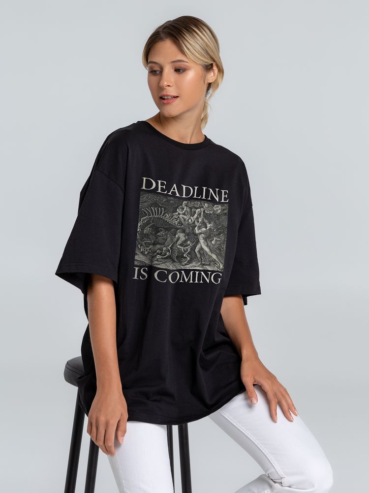 Футболка оверсайз Deadline, черная-1