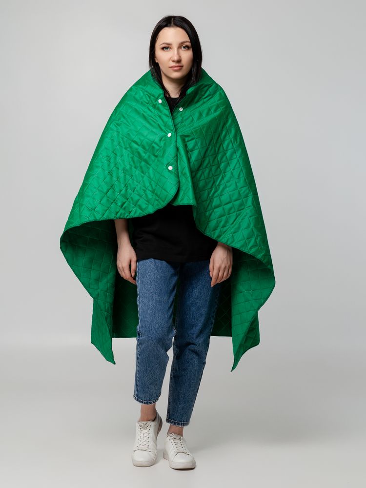 Плед-пончо для пикника SnapCoat, зеленый-3