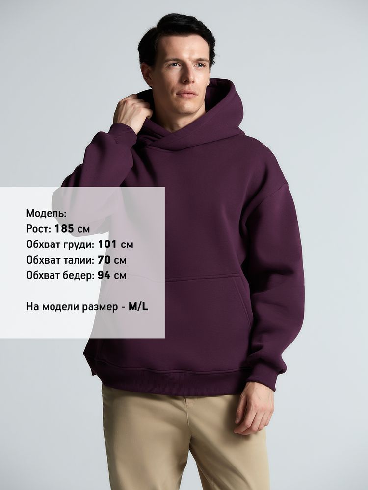 Худи Kulonga Oversize, фиолетовое-4