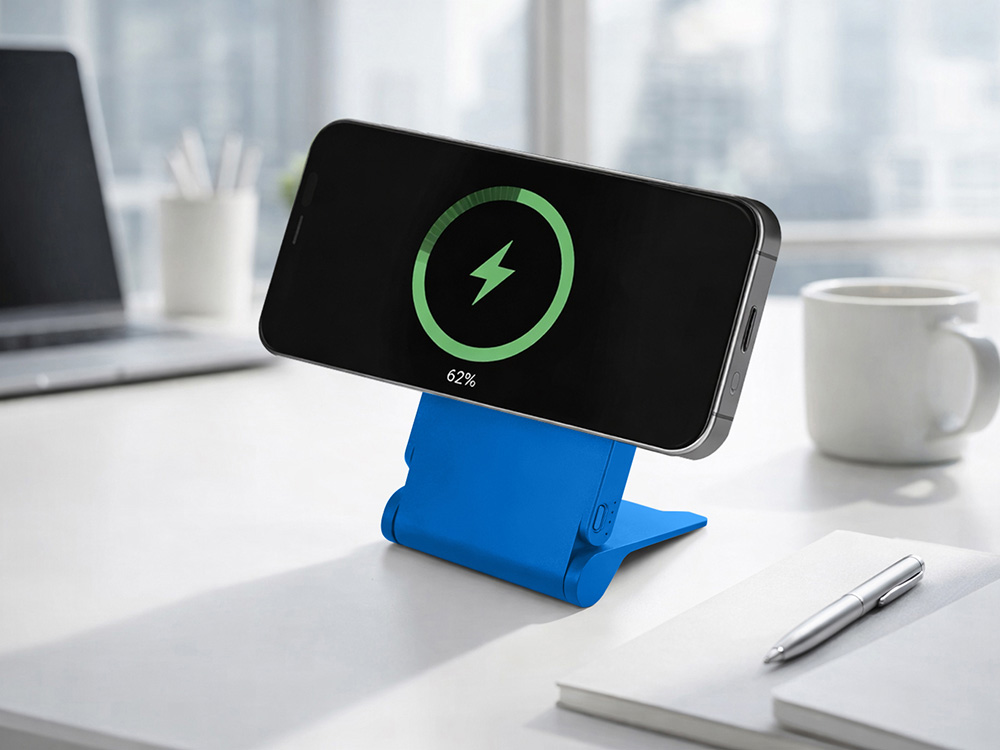 Внешний магнитный аккумулятор MagnIQ, синий, 5000 mAh-1