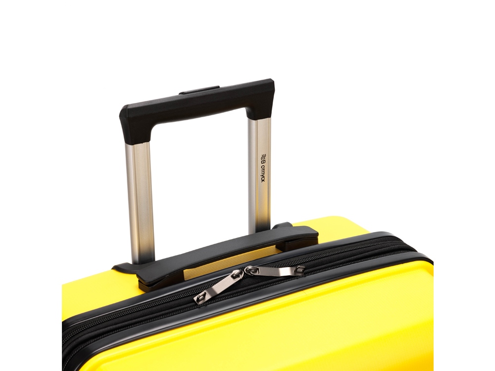 Чемодан TORBER В Отпуск, жёлтый, полипропилен, 40,5 х 25 х 62,5 см, 55 л-4
