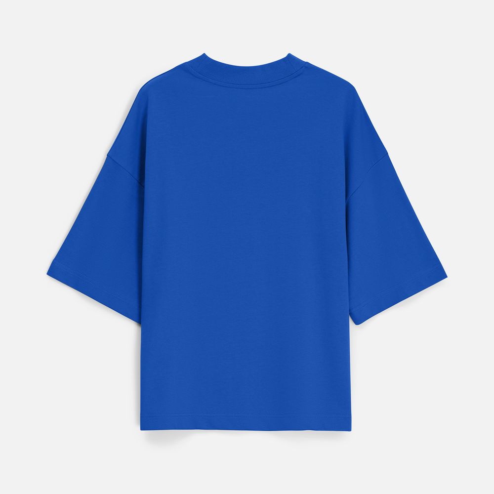 Футболка оверсайз унисекс T9, синяя-4