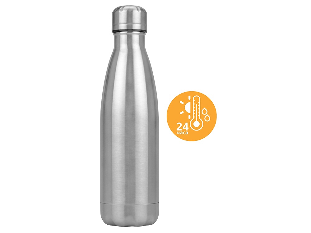 Термобутылка Актив, 500 мл, серебристый-0