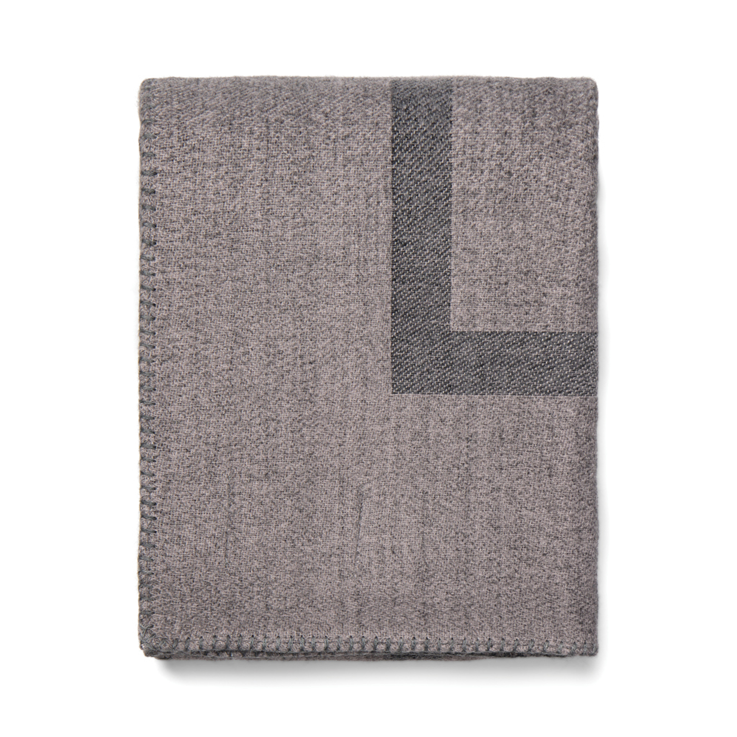 Плед VINGA Monogram из переработанного полиэстера GRS, 170x130 см-4