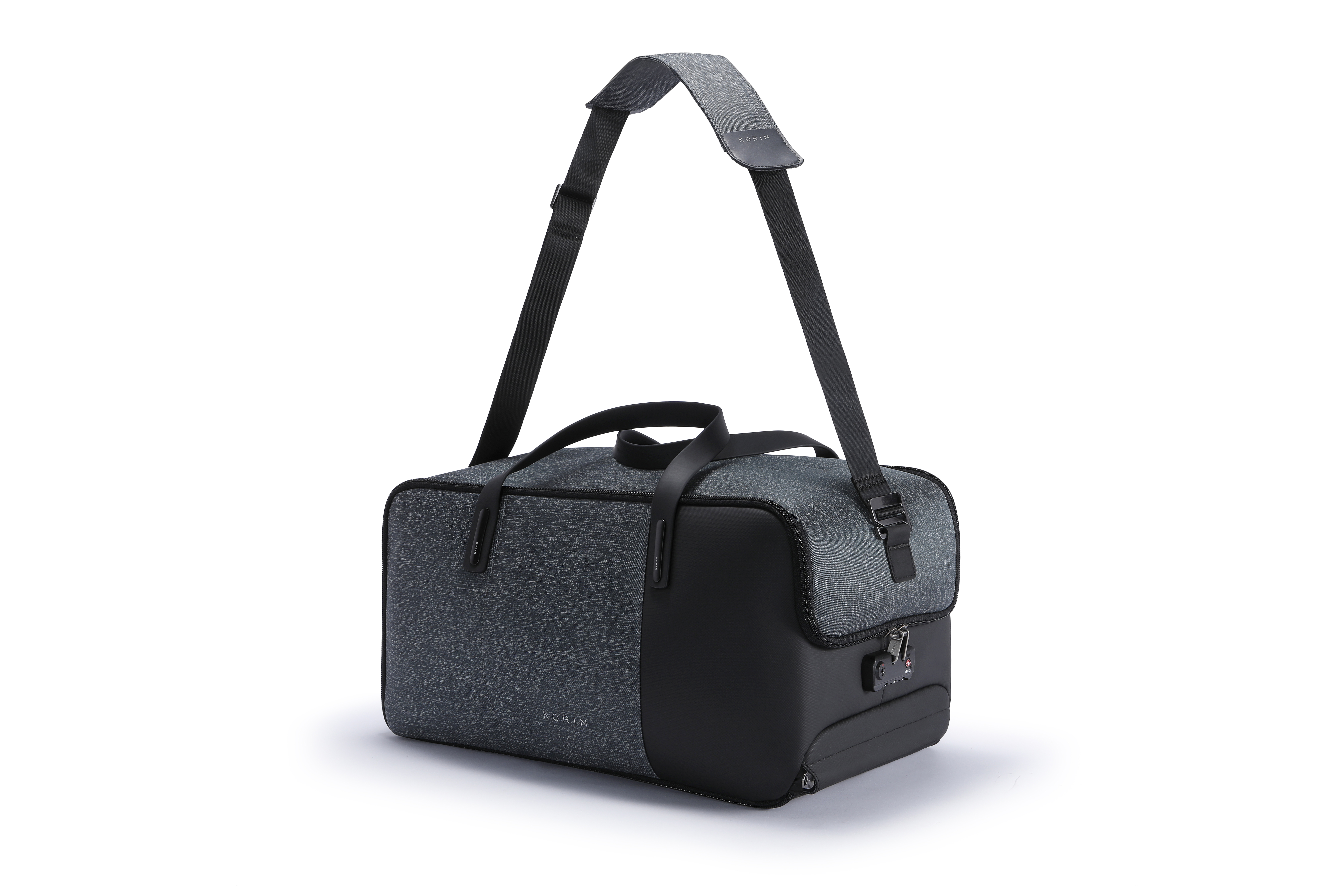 Дорожная сумка FlexPack Go 53х23х26 см, темно-серая-0