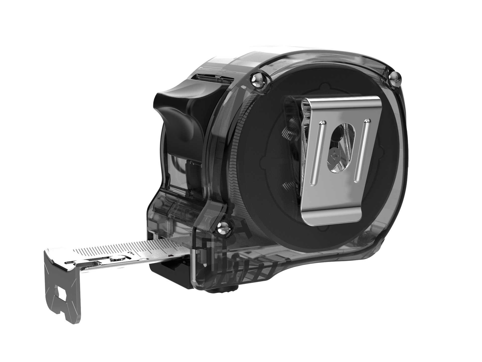 Рулетка Optitape 3м, Чёрный-1