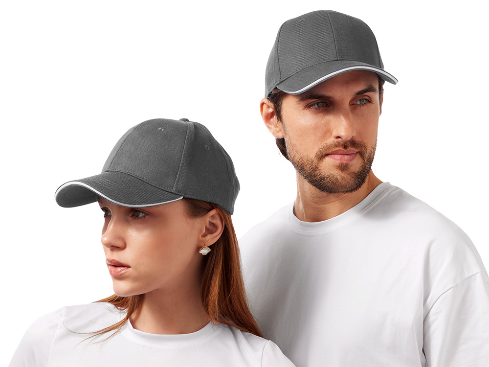 Бейсболка Cancun, темно-серый/белый-0