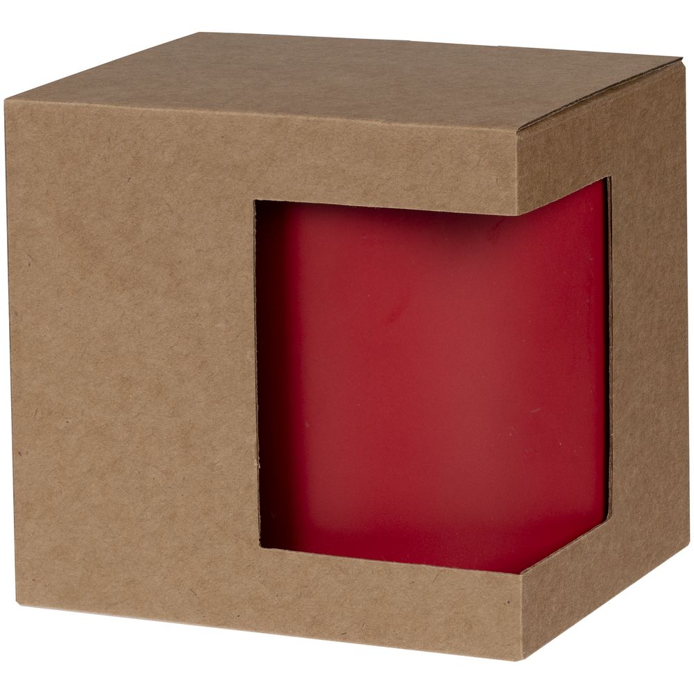Коробка для кружки с окном Cupcase, крафт-0