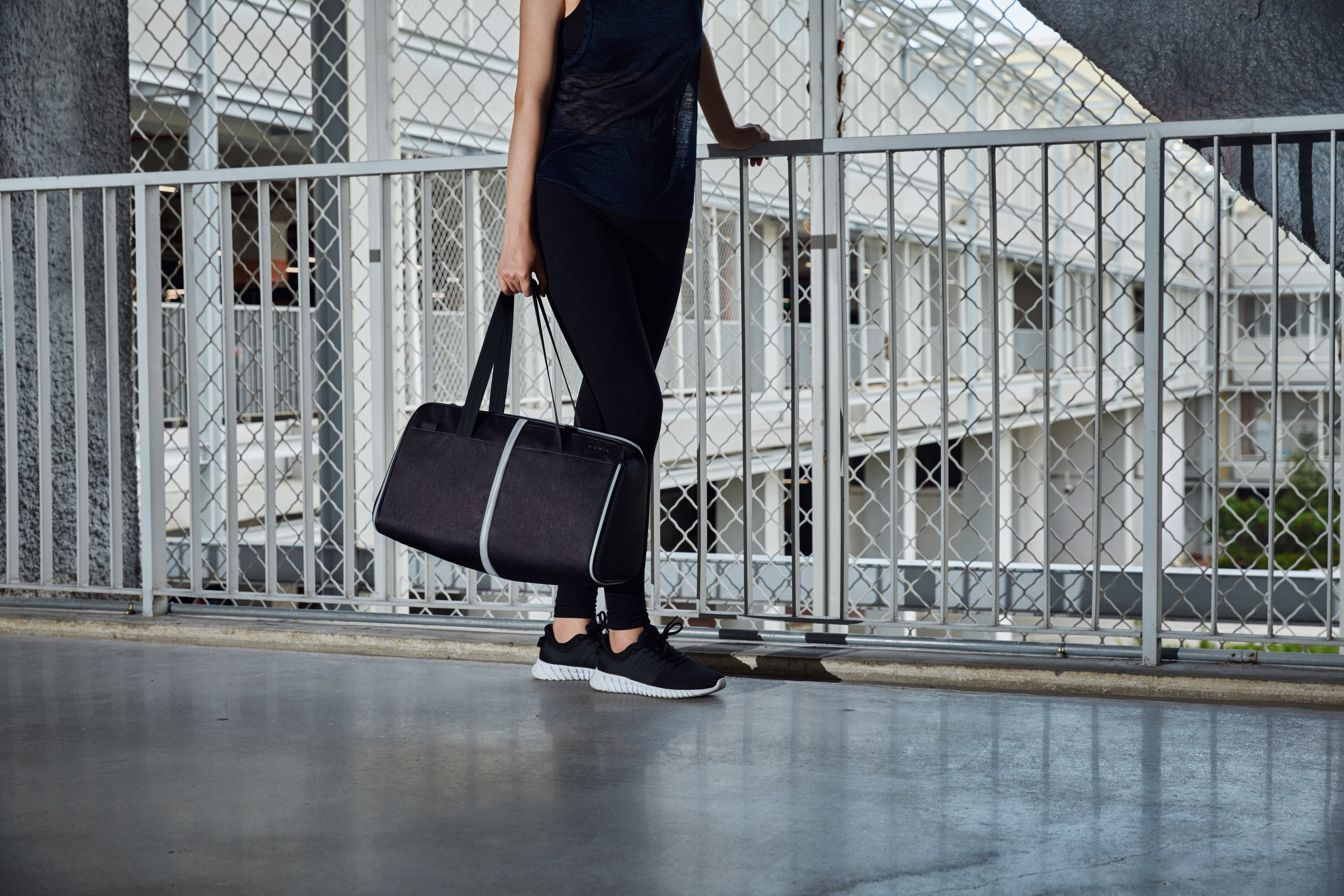 Спортивная сумка FlexPack Gym 49х26х23 см, темно-серая-12