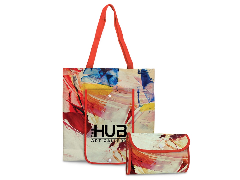 Складная сумка для шопинга с возможностью полноцветной печати-0