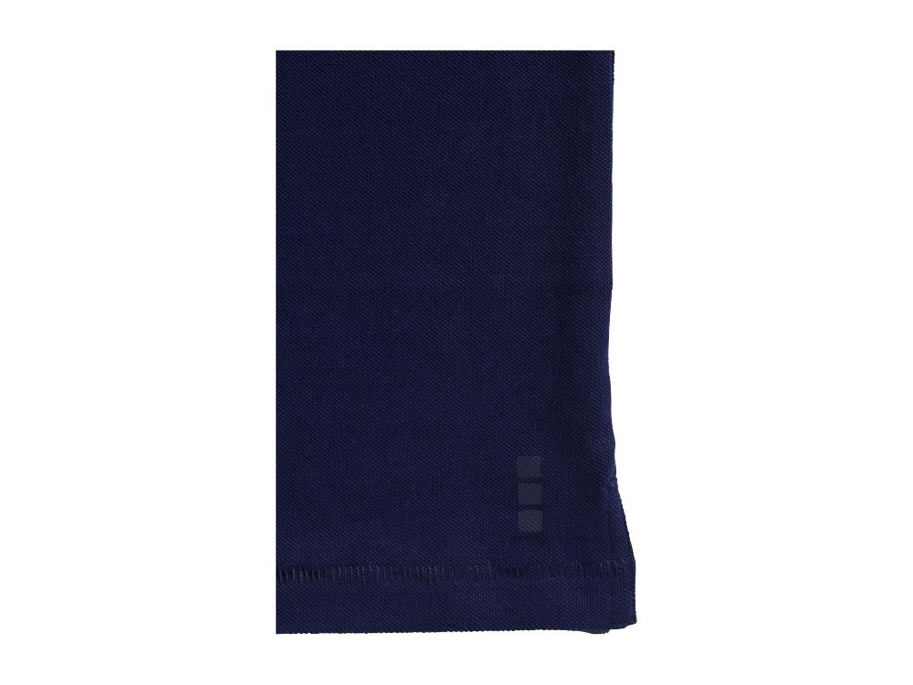 Рубашка поло Oakville мужская с длинным рукавом, темно-синий-2