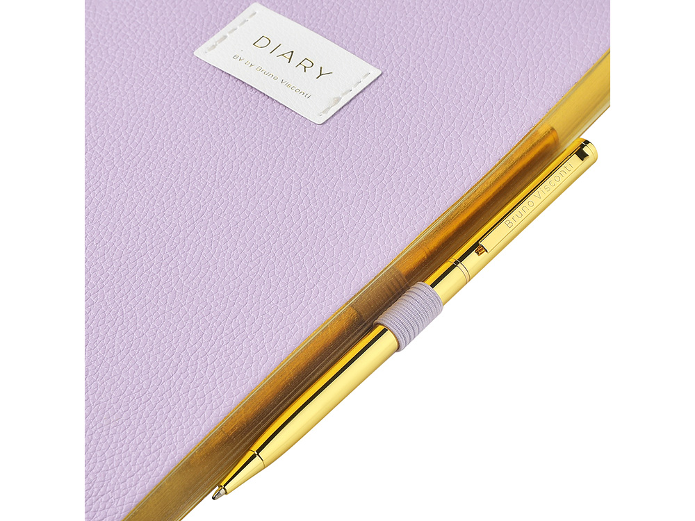 Ежедневник недатированный А5 Zefir с нашивкой, сиреневый-6