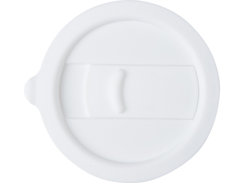 Java керамическая кружка емкостью 330 мл с силиконовой оберткой и пластиковой крышкой - Белый-3