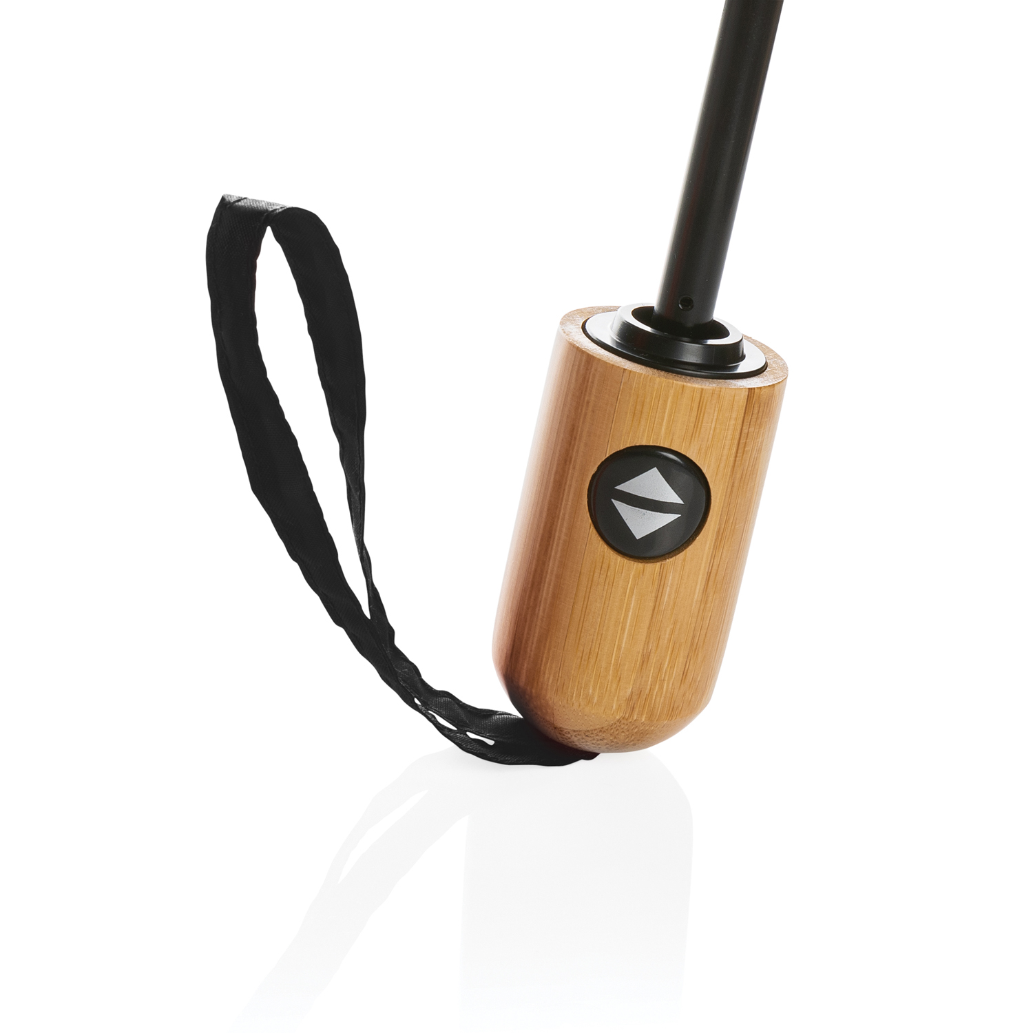 Автоматический зонт Impact из RPET AWARE™ с бамбуковой рукояткой, d94 см-6