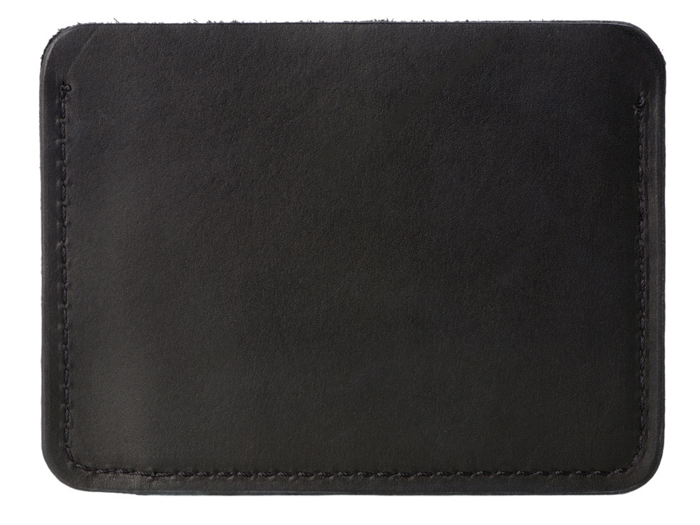 Картхолдер кожаный для автодокументов, черный-4