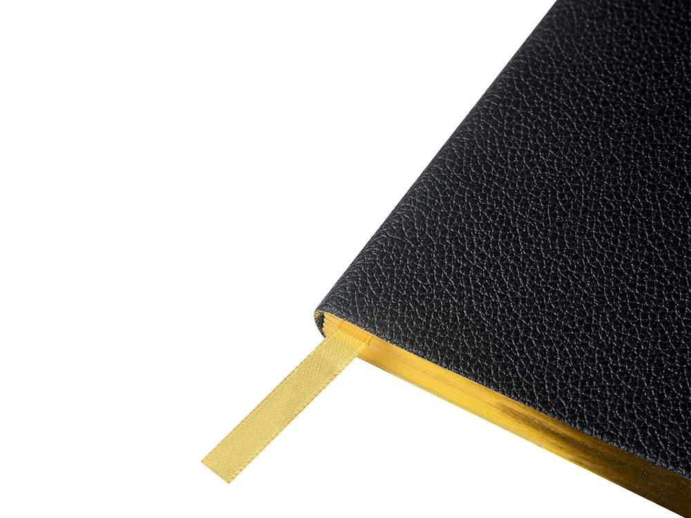 Еженедельник недатированный А6 Black с нашивкой, черный-3