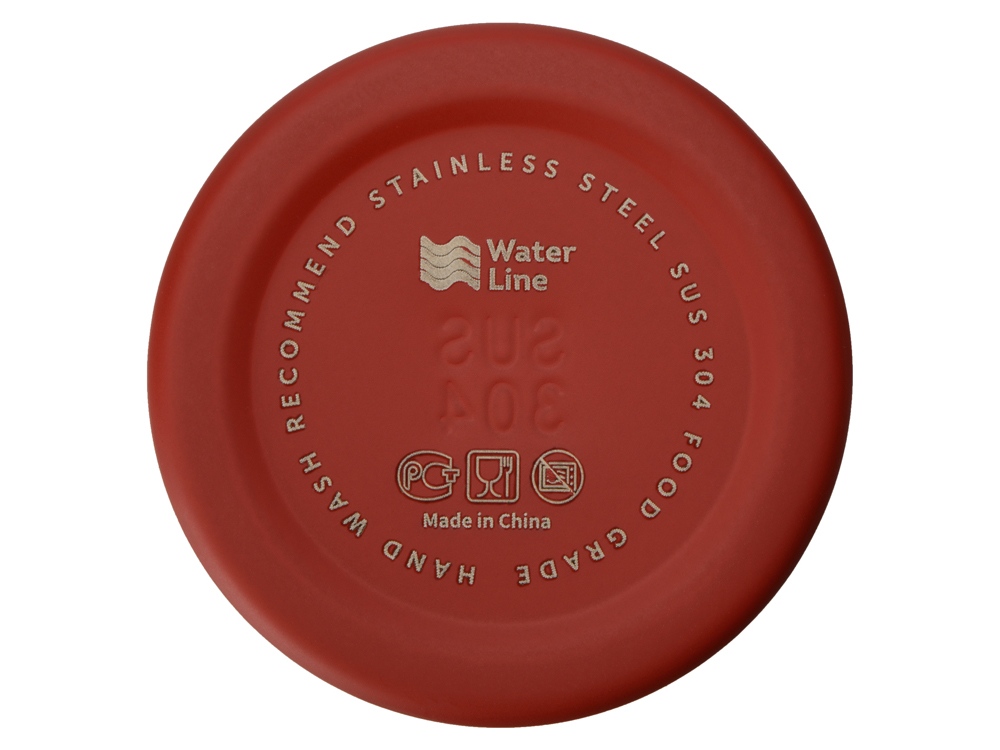 Стальная бутылка Rely, 650 мл, красный матовый-5